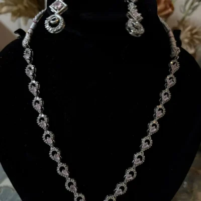 Blush Crystal Elegance Jewelry Set