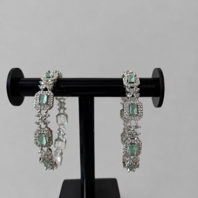 Premium Mint green AD Zircon Bangles