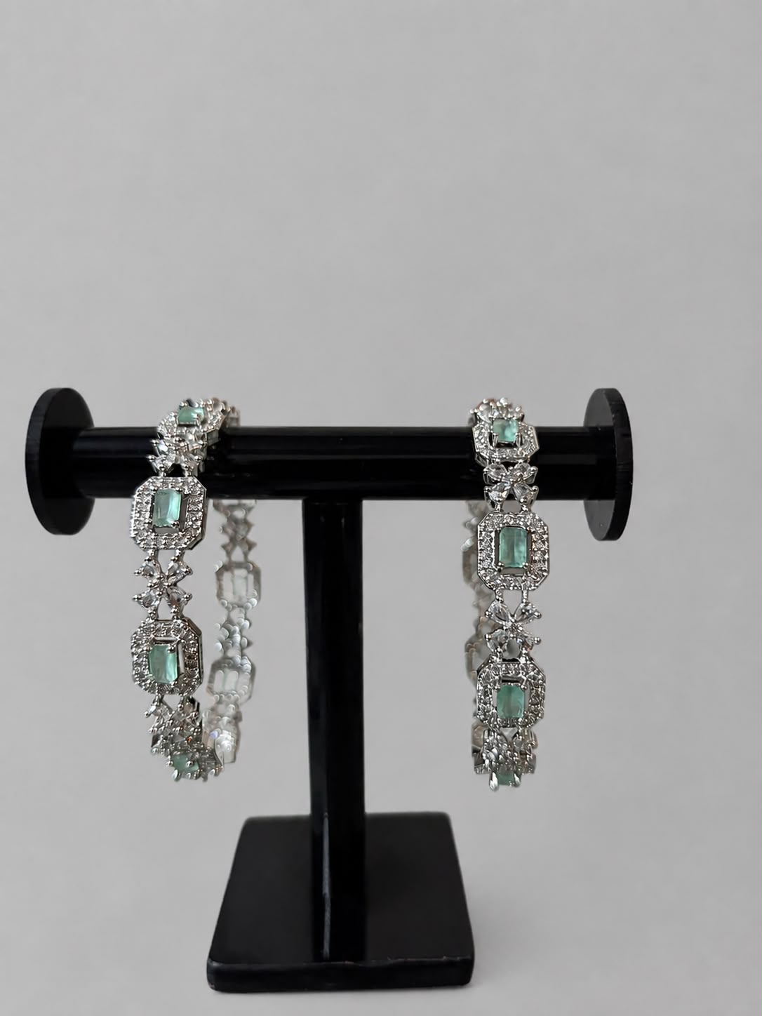 Premium Mint green AD Zircon Bangles
