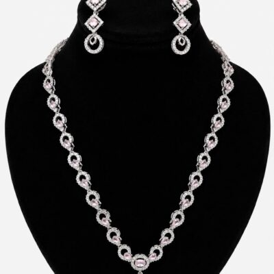 Silver Crystal Elegance Jewelry Set