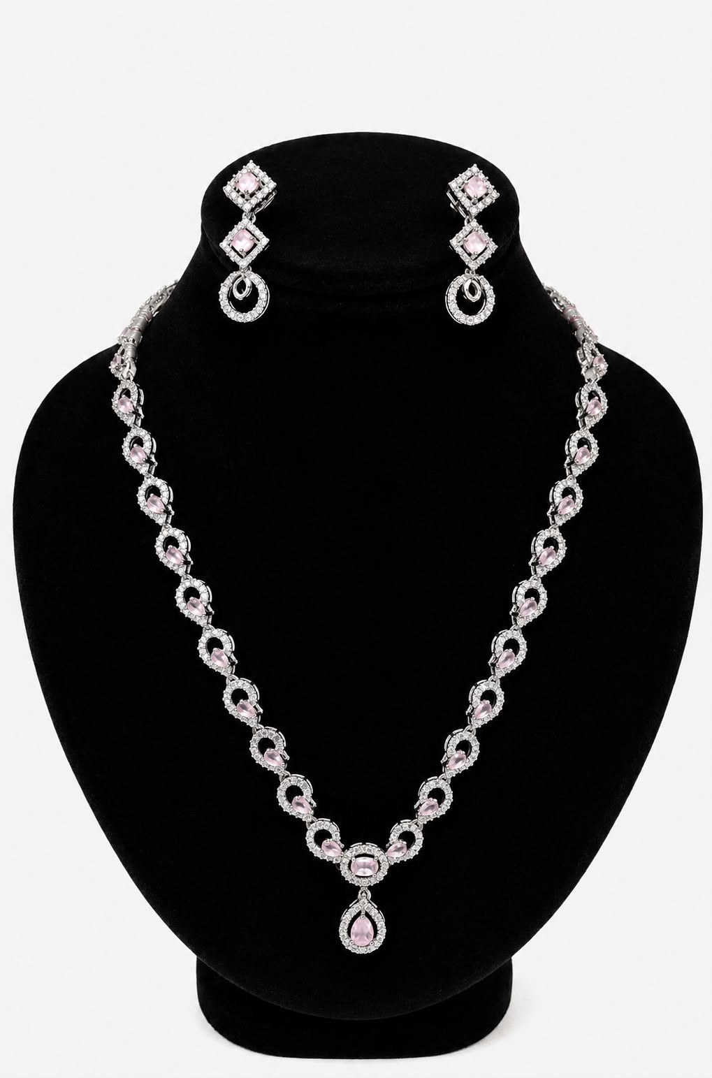 Silver Crystal Elegance Jewelry Set