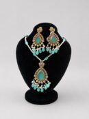 Aqua Pearl Teardrop Jewelry Set
