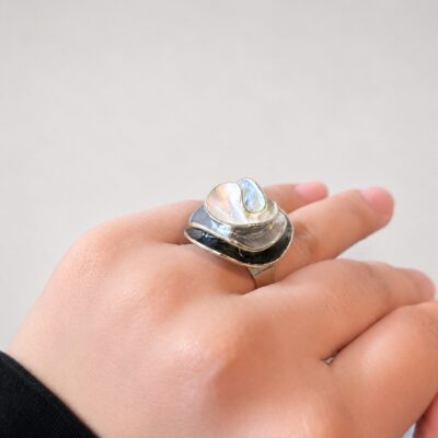 Lunar Tide Statement Ring
